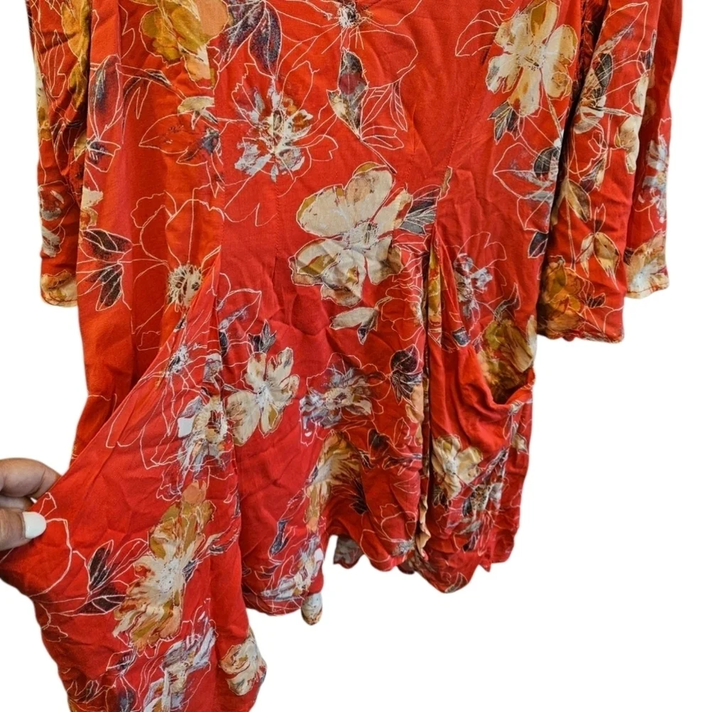 Free People Eyes On You Floral Poppy Mini Dress